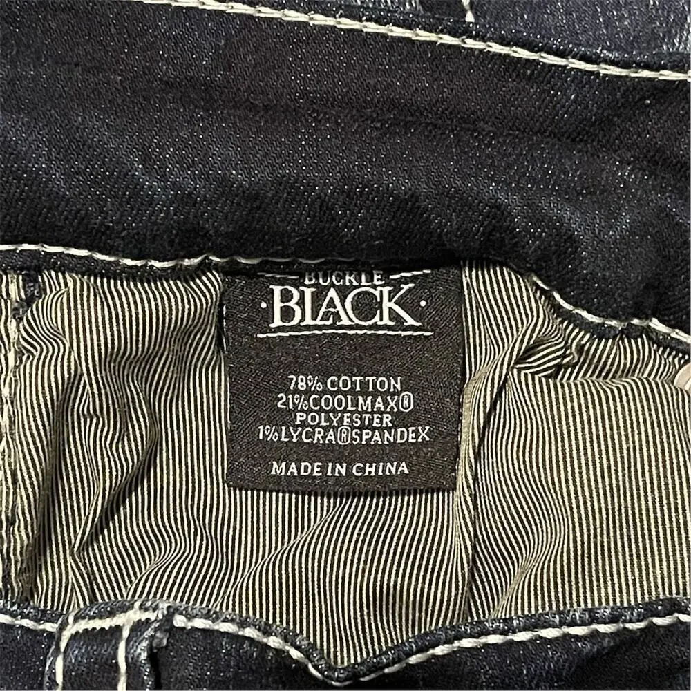 Buckle Black Jeans Mens 30W x 33L Blue Dark Wash Bootcut Stretch #Denim #Jeans - Picture 6 of 12
